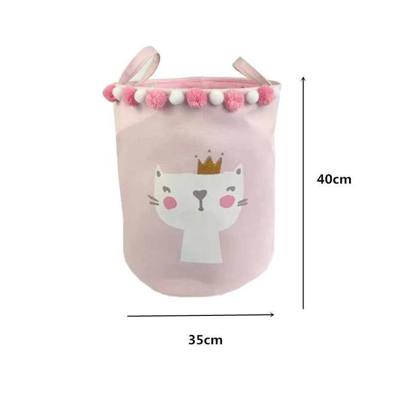 Chic Collapsible Canvas Storage Bin for Kids
