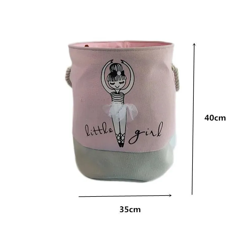 Chic Collapsible Canvas Storage Bin for Kids
