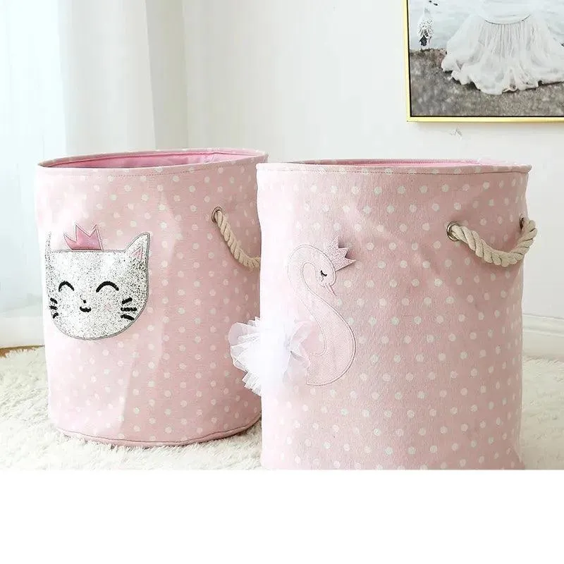 Chic Collapsible Canvas Storage Bin for Kids