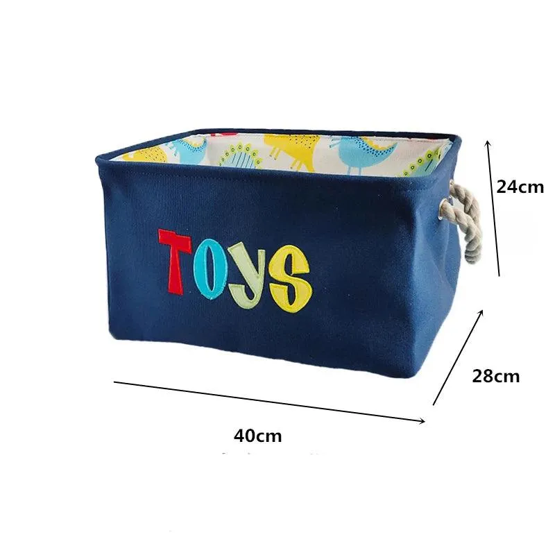 Chic Collapsible Canvas Storage Bin for Kids
