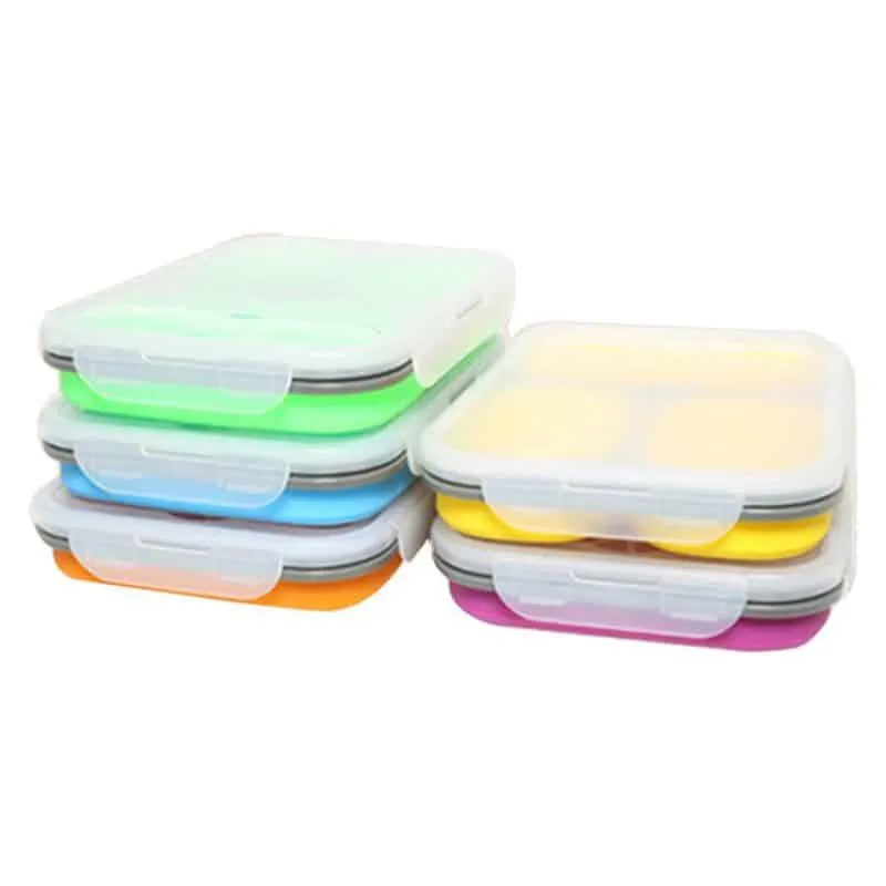 Colorful Collapsible Silicone Lunch Box