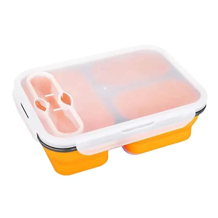 Colorful Collapsible Silicone Lunch Box