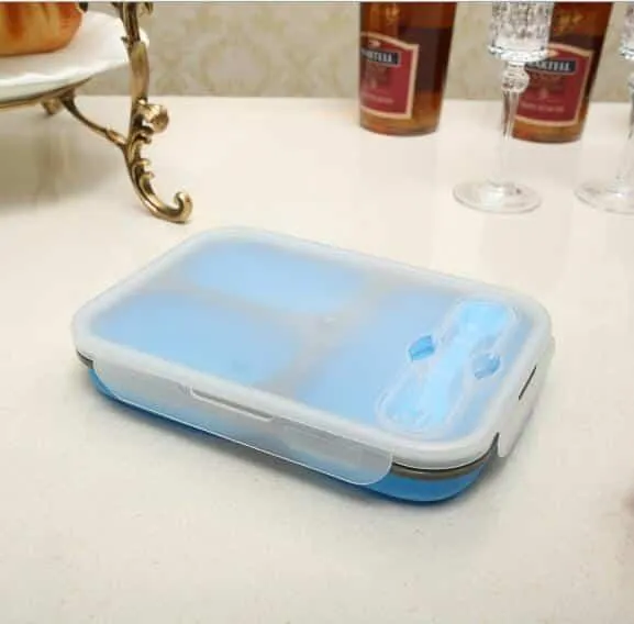 Colorful Collapsible Silicone Lunch Box