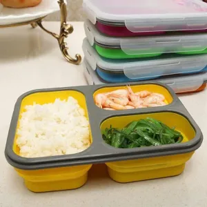 Colorful Collapsible Silicone Lunch Box
