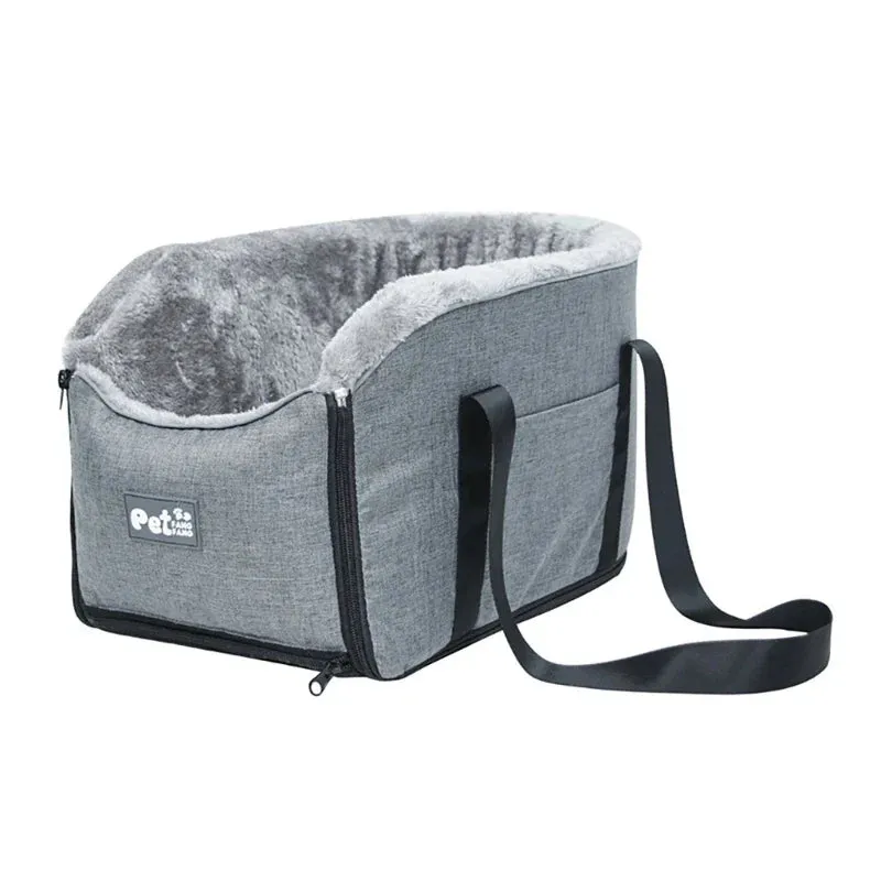 Compact Dog Car Seat for Small Pets with Safety Features