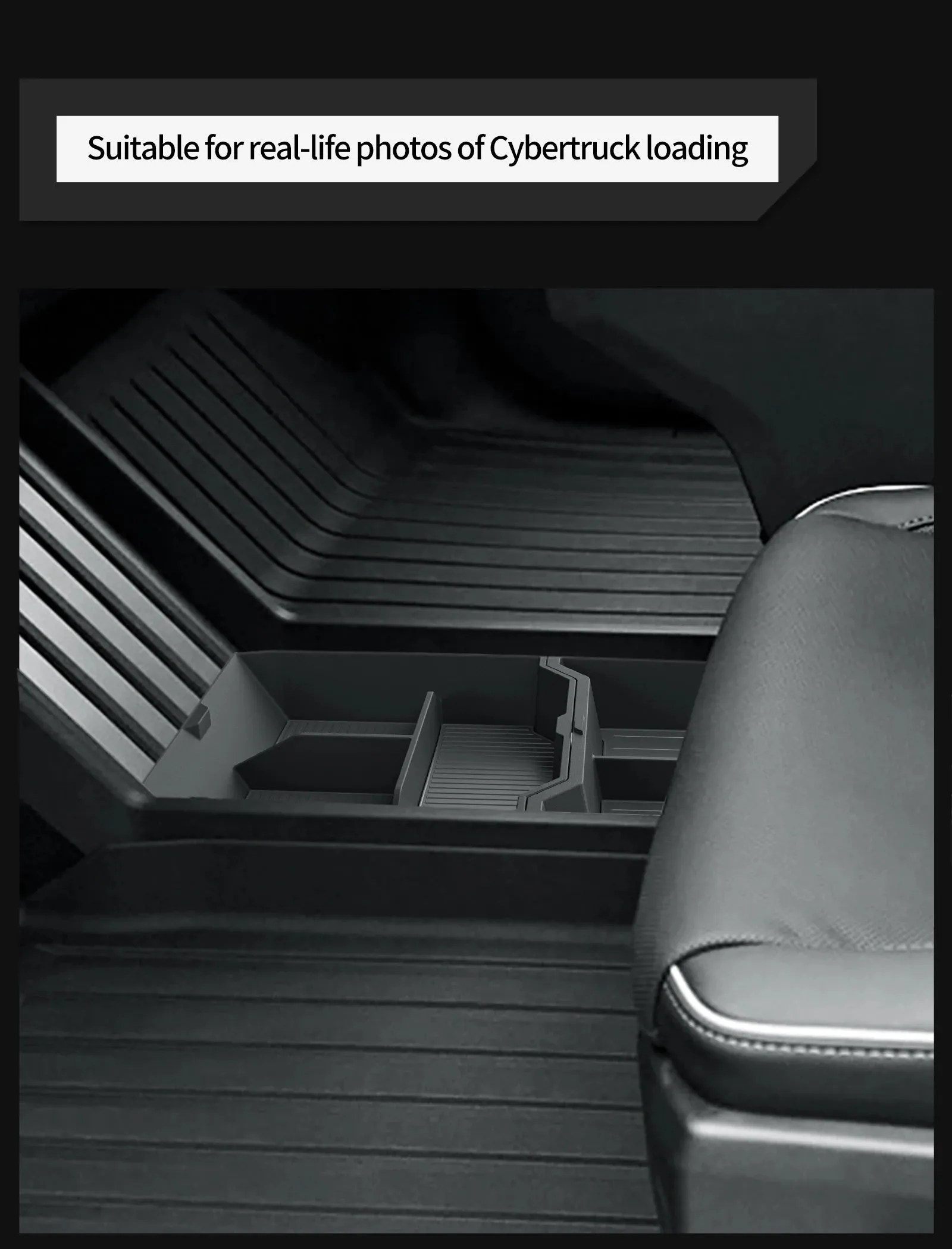 Compatible with Tesla Cybertruck 2024-2025 Center Console Lower Storage Box
