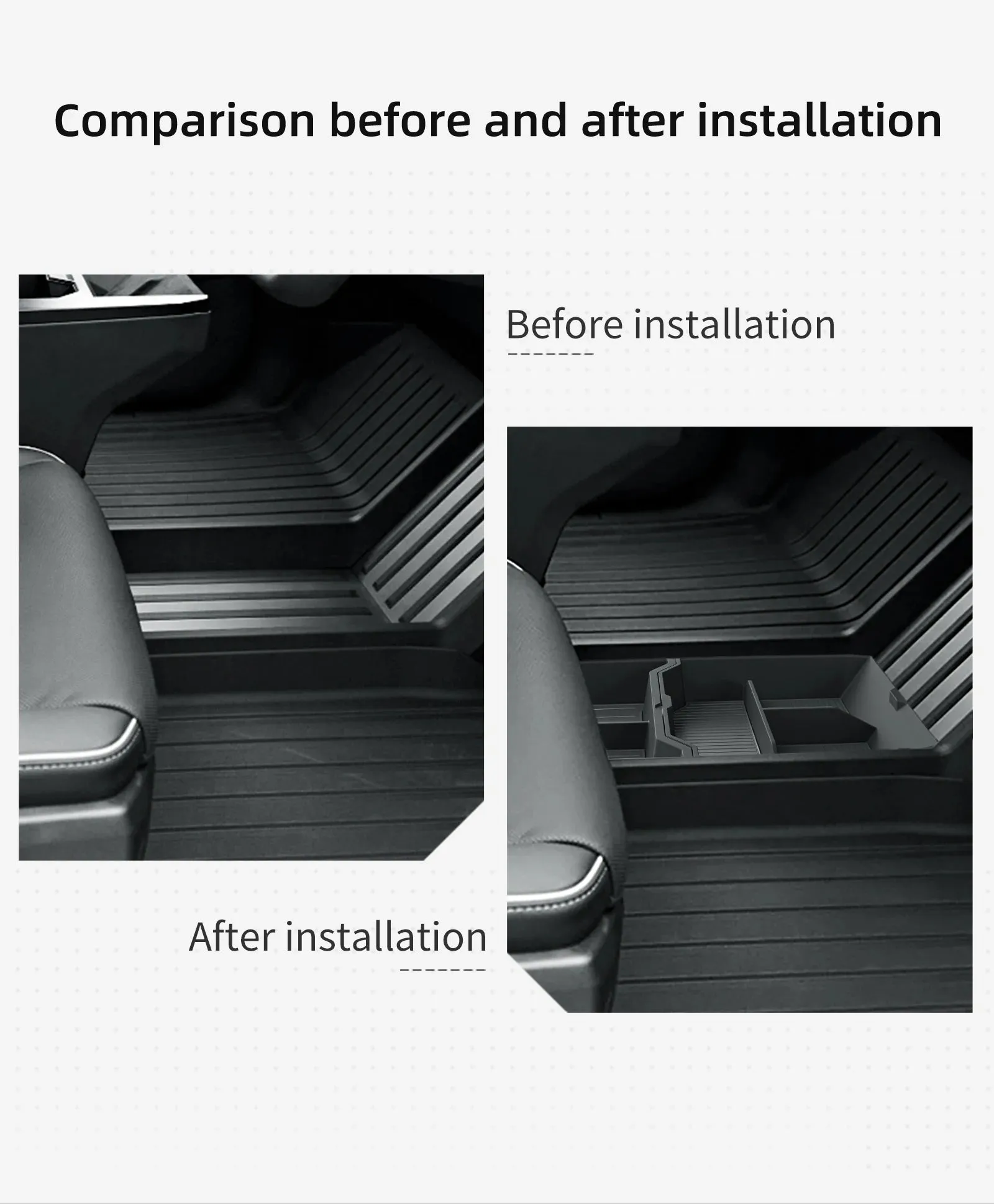 Compatible with Tesla Cybertruck 2024-2025 Center Console Lower Storage Box