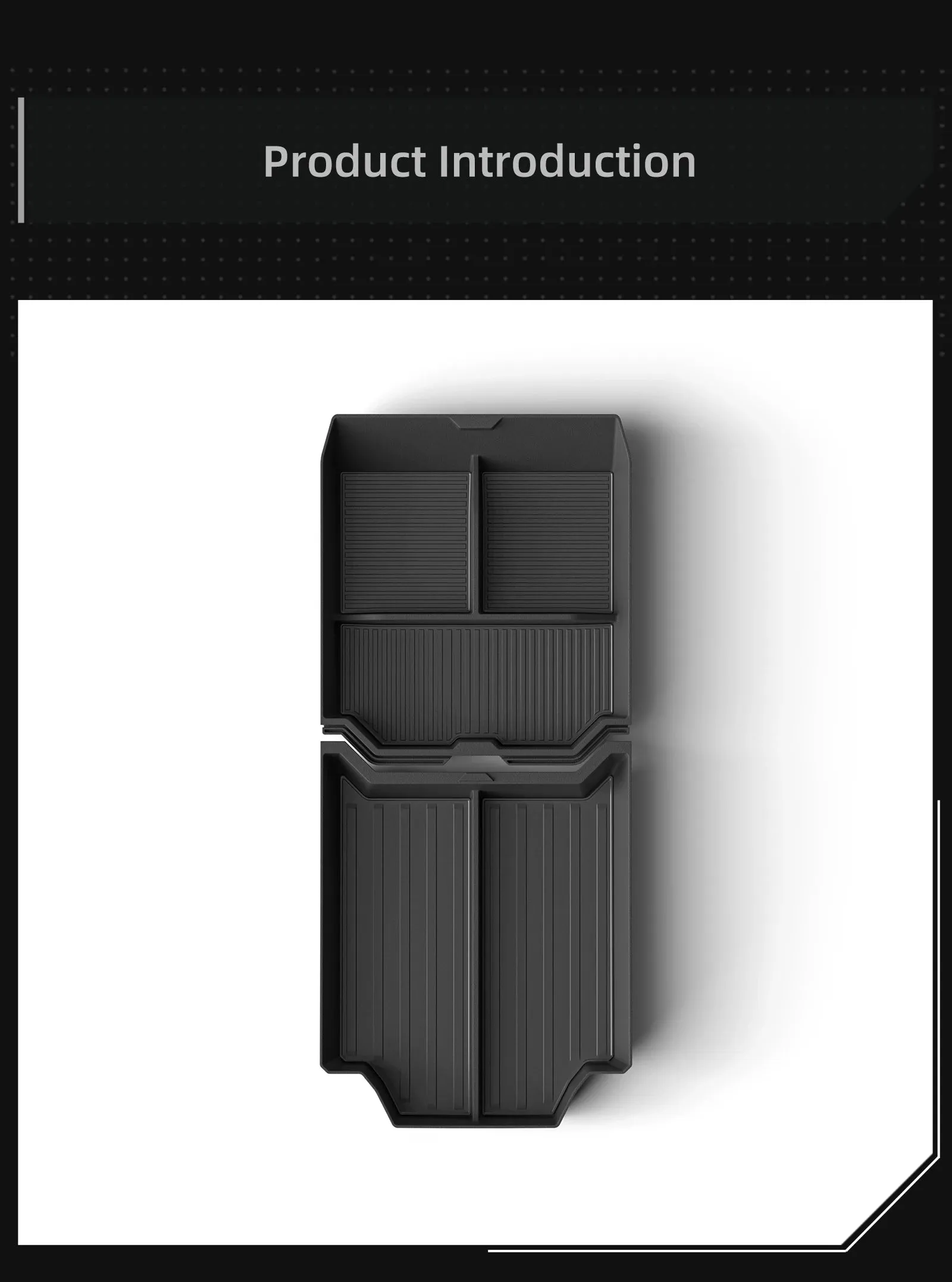 Compatible with Tesla Cybertruck 2024-2025 Center Console Lower Storage Box