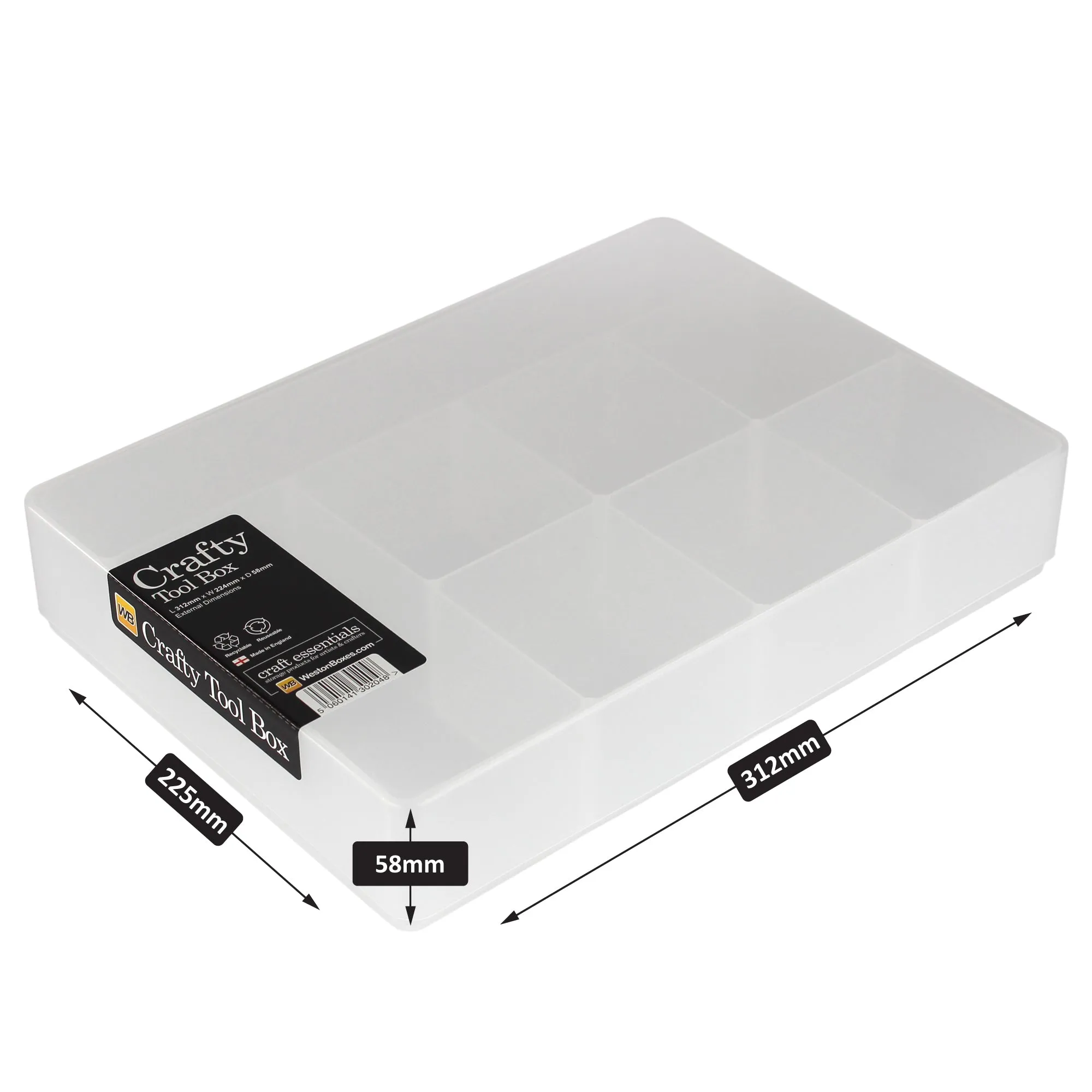 Craft Carrier   Crafty Tool Boxes (With Fixed Dividers)