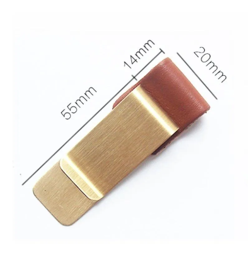 Creative Stationery Travel Outing Meeting Suitable for Notebook Accessories Metal Pen Clip Handbook Pen Clip Loose-leaf Notepad Bill Clip Texture Storage Clip