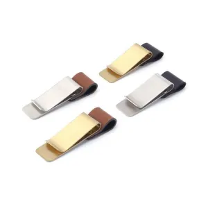 Creative Stationery Travel Outing Meeting Suitable for Notebook Accessories Metal Pen Clip Handbook Pen Clip Loose-leaf Notepad Bill Clip Texture Storage Clip