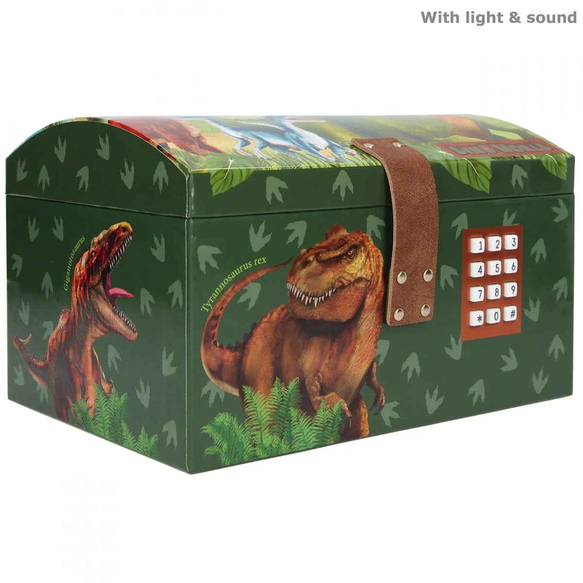 Depesche Dino World Treasure Chest with Code, Sound and Light