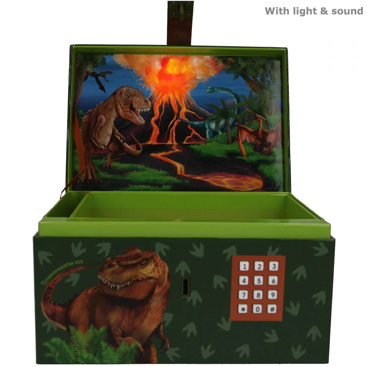 Depesche Dino World Treasure Chest with Code, Sound and Light