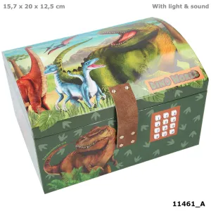 Depesche Dino World Treasure Chest with Code, Sound and Light