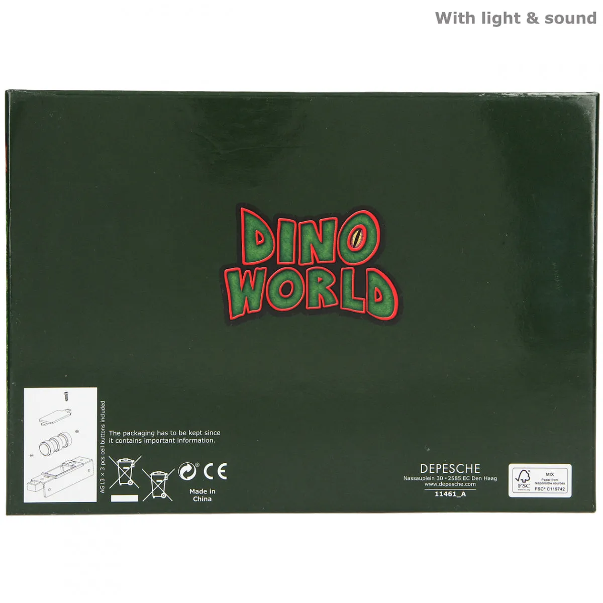 Depesche Dino World Treasure Chest with Code, Sound and Light