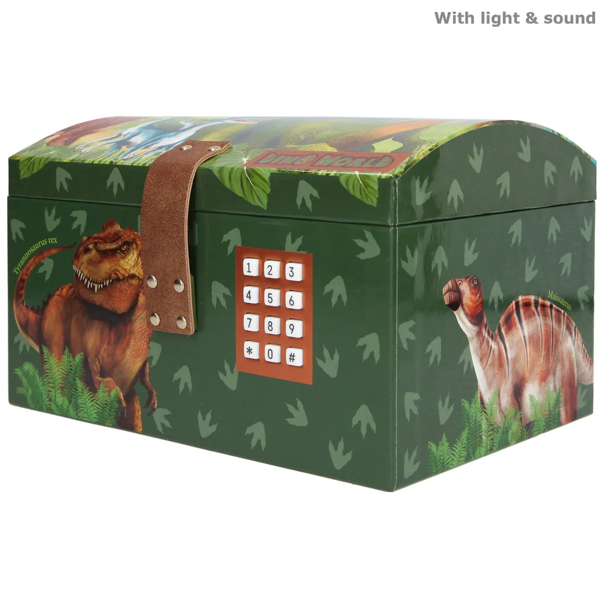 Depesche Dino World Treasure Chest with Code, Sound and Light