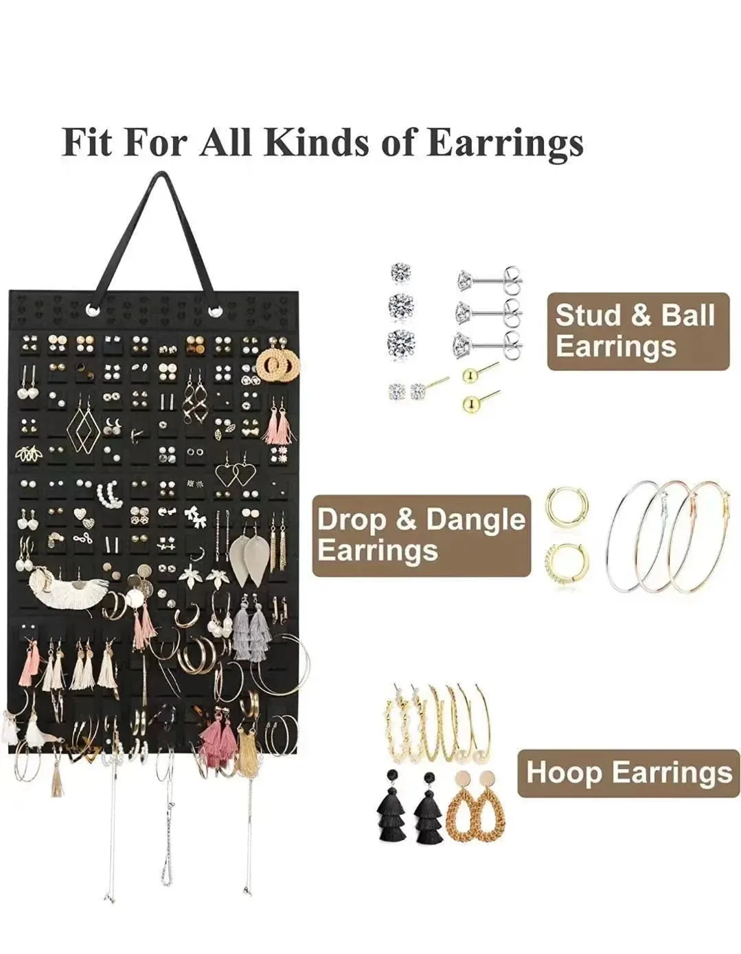 Double Wall Mounted Jewelry Bag
