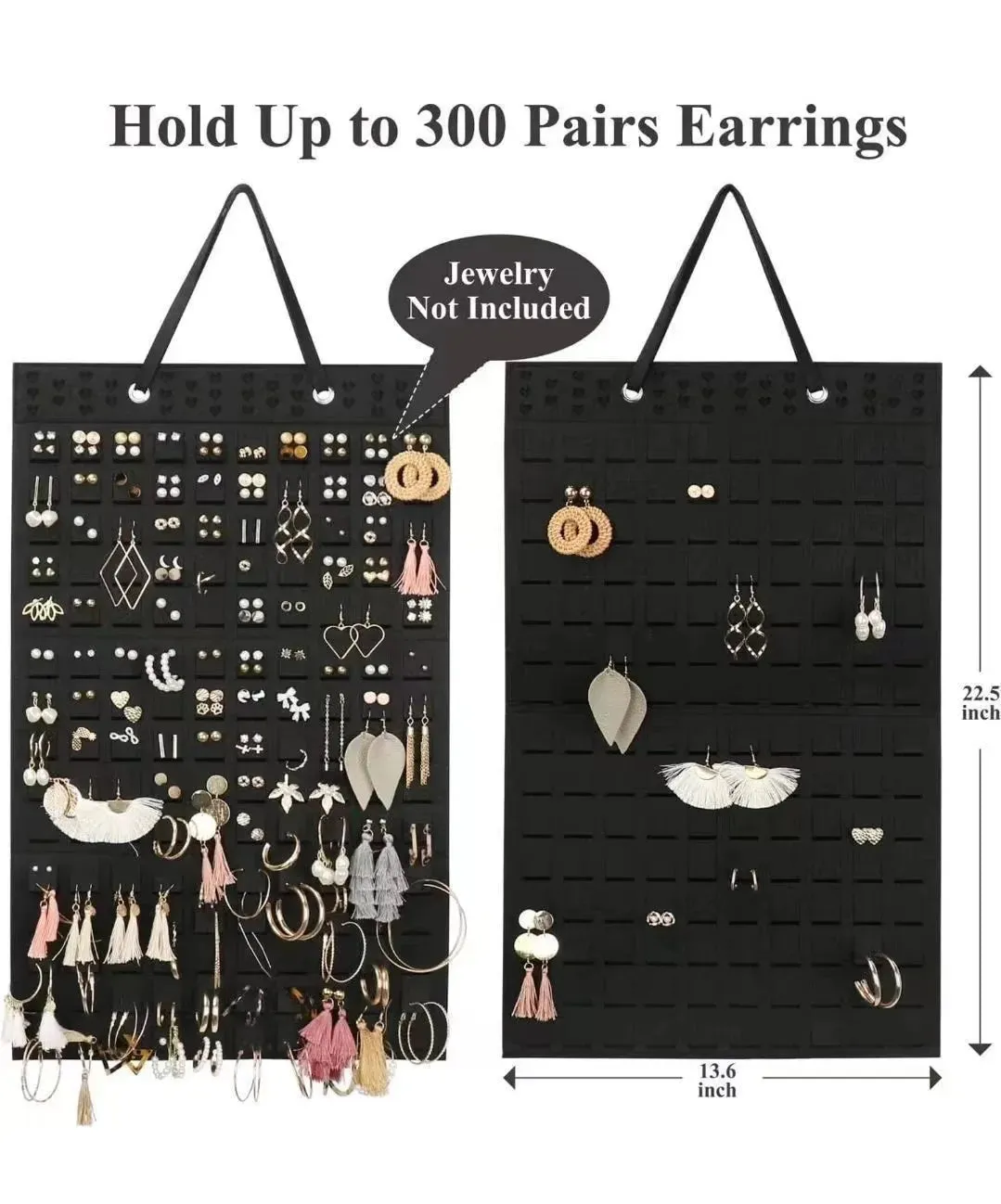 Double Wall Mounted Jewelry Bag