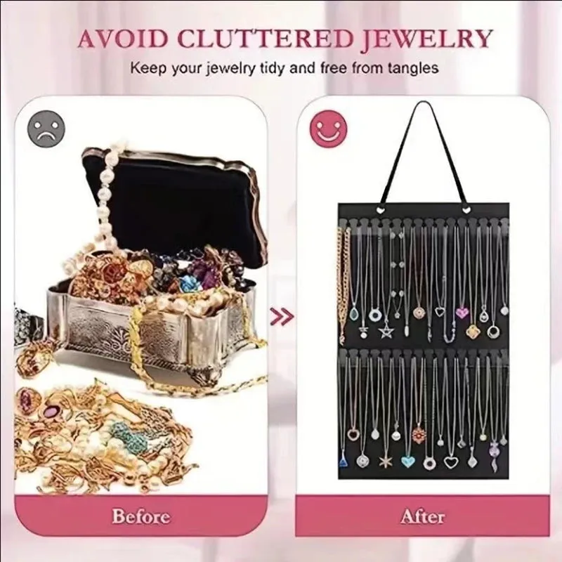 Double Wall Mounted Jewelry Bag