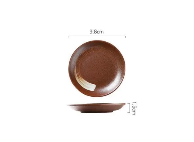 Elegant Japanese Ceramic Trinket Plate with Modern Geometric Design - Stylish Storage Solution