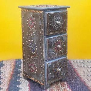 Ethnic Indian Design Wooden Storage Box
