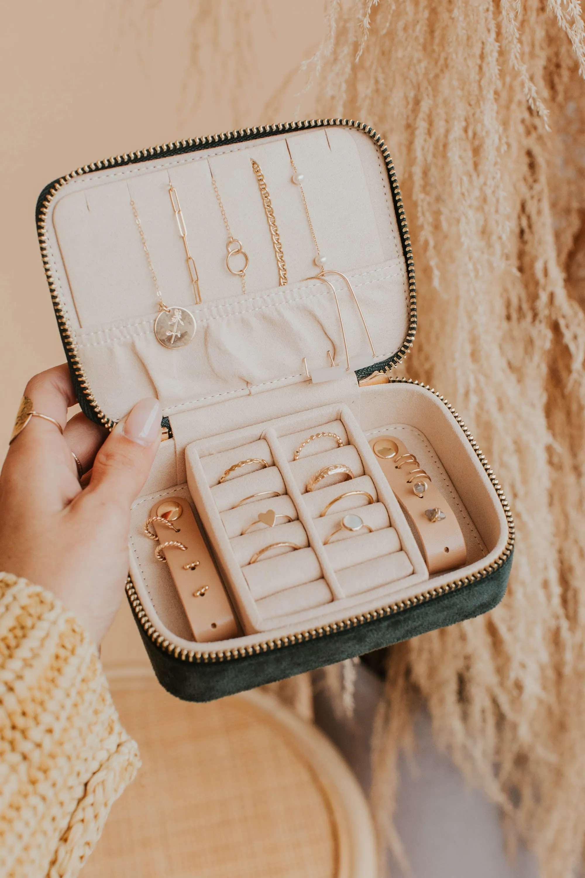 Exclusive Evergreen Velvet Travel Case - Obsessed Tier Achieved!