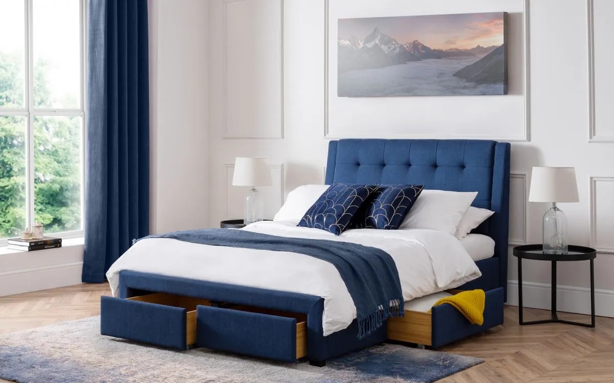 Fulton Fabric Storage Bed Frame - 5ft King Size