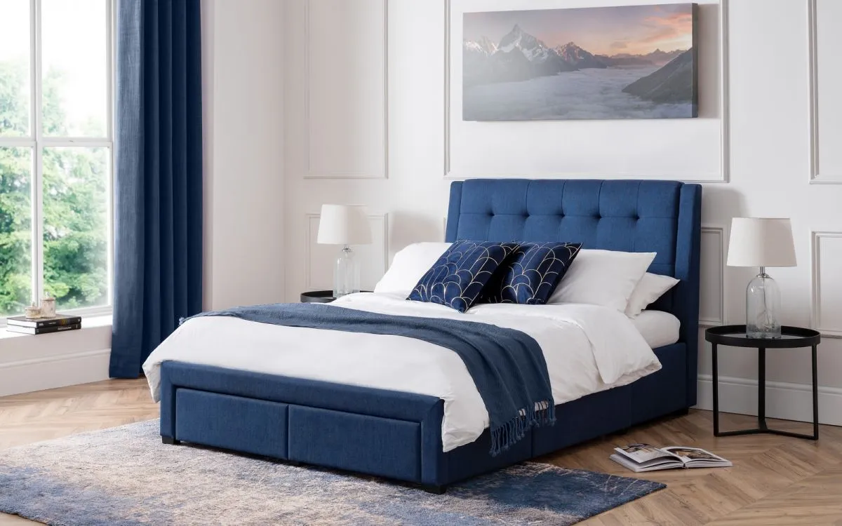 Fulton Fabric Storage Bed Frame - 5ft King Size