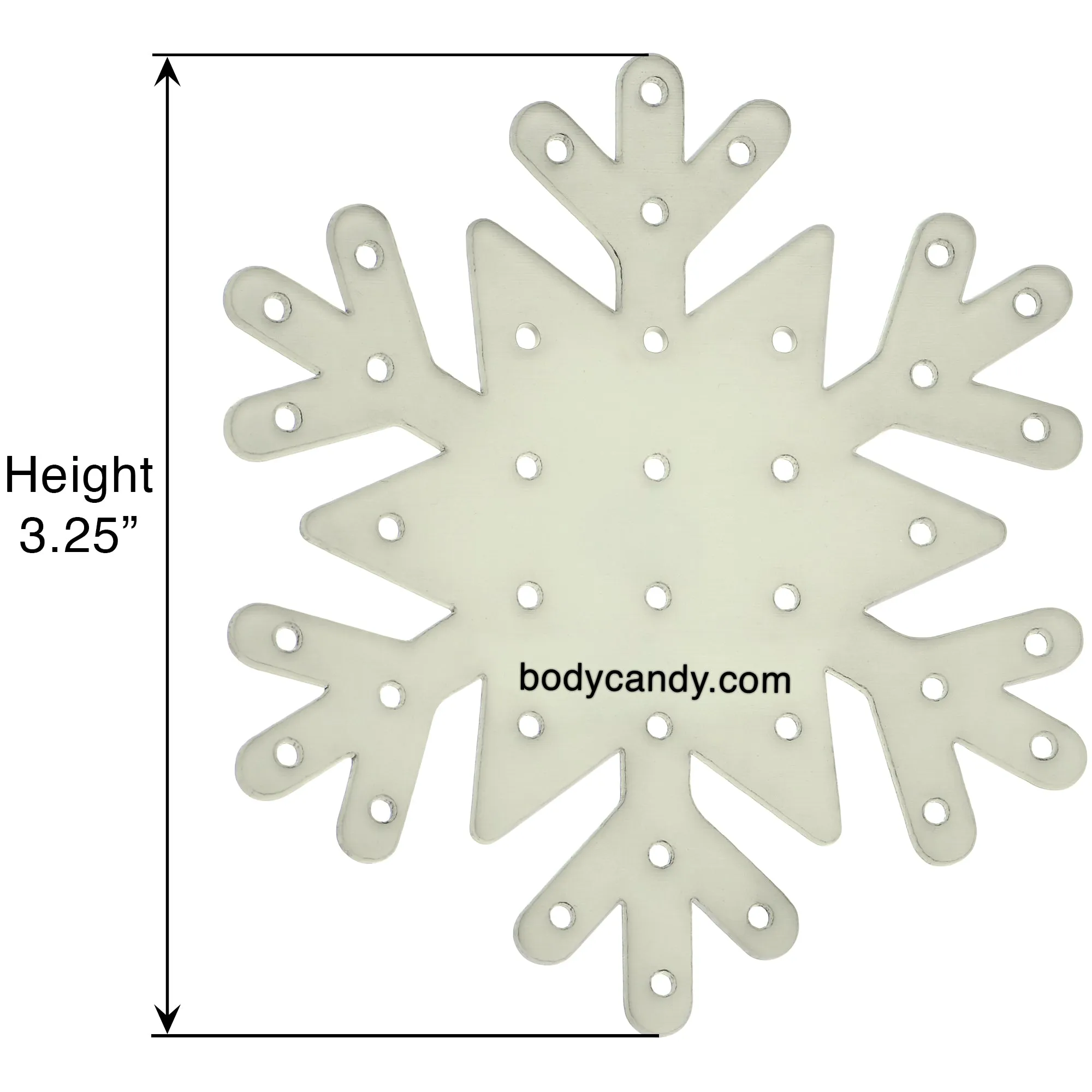 Glow in the Dark Snowflake Travel Flat Back Earring Palette