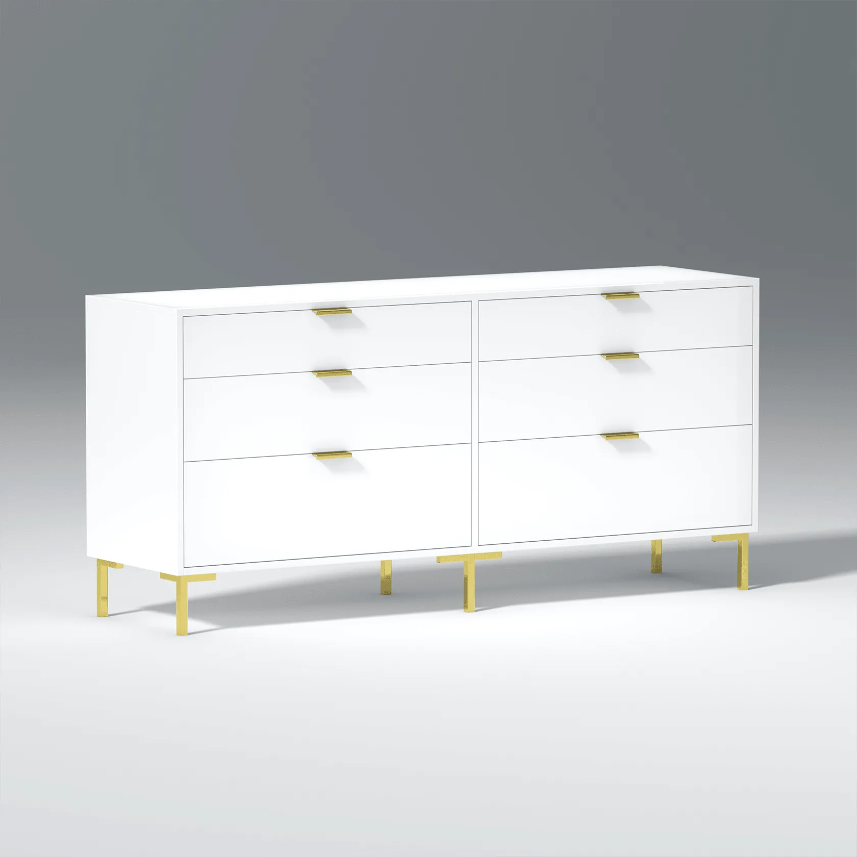 Grace MDF and Iron Wooden Dresser Table In White Color