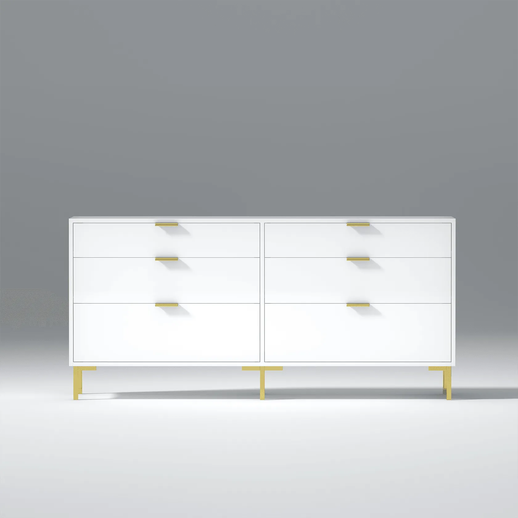 Grace MDF and Iron Wooden Dresser Table In White Color