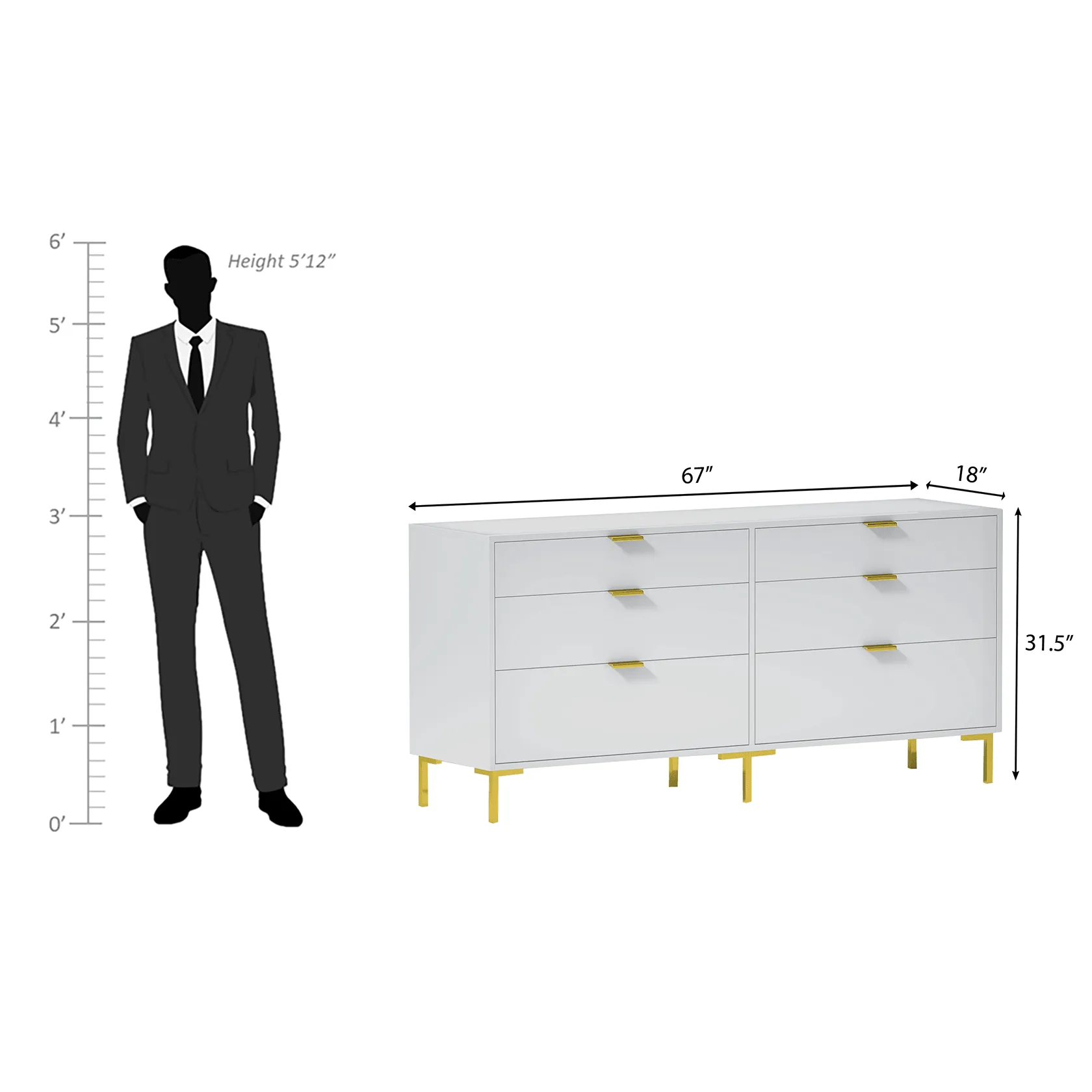 Grace MDF and Iron Wooden Dresser Table In White Color