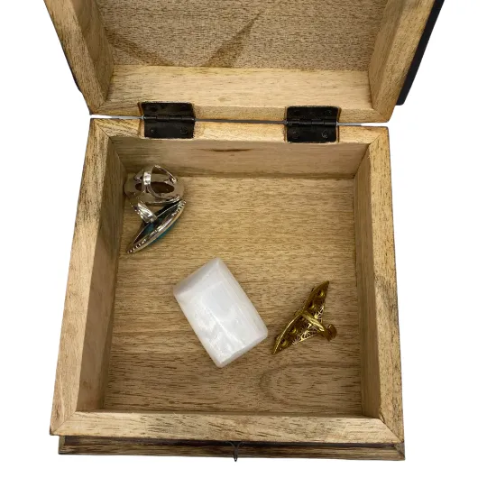 Handcarved Elephant Wooden Box, Storage Box, Elephant Gift Box, Tree of Life Altar Box, Jewelry Box, Good Luck Gifts, Crystal Storage Box