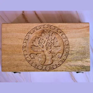 Handcrafted & Handcarved Wooden Watch Box
