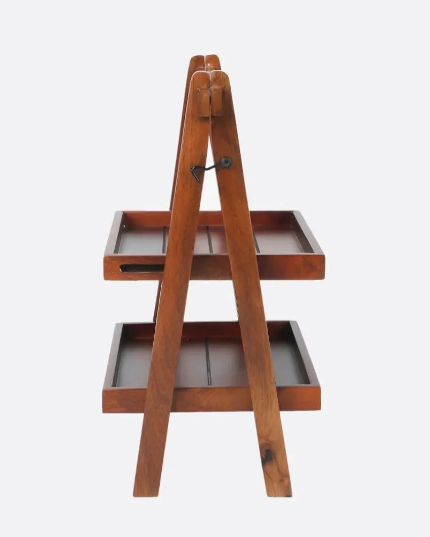 Handcrafted Premium Foldable Wooden Muti-Purpose Organizer | 16 x 12 x 8 inches