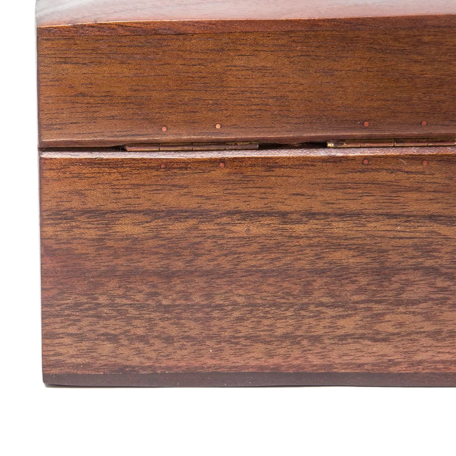 Handmade Wood Square Box Carved By Traditional Artisans Of India- Wood Box Storage-Square Wood Box For Trinkets-Swan Charm,4.5 Inch