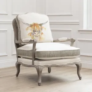 Highland Coo Florence Stone Chair