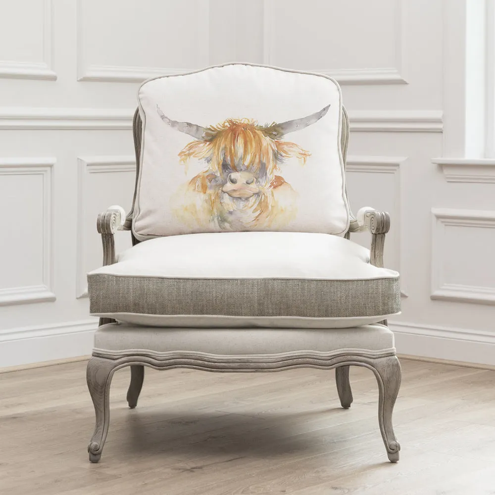 Highland Coo Florence Stone Chair