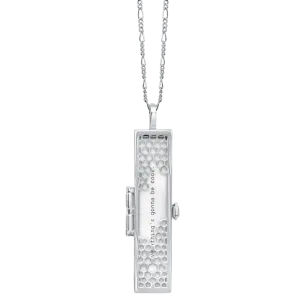 Honeycomb Fortune Locket - Silver