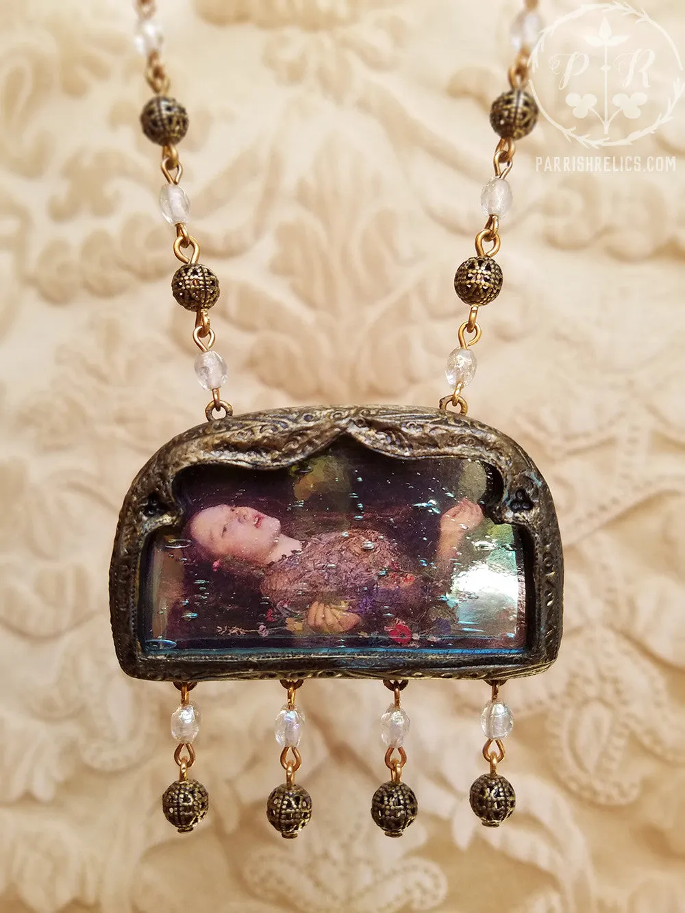 Iridescent Ophelia ~ Pictorial Shrine Amulet