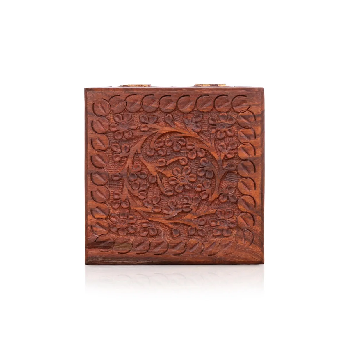 Jewel Box - 2.5 x 4 Inches | Storage Box/ Wooden Box/ Kashmiri Design Jewelry Organizer for Women/ 250 Gms