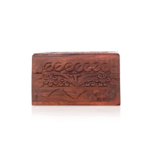 Jewel Box - 2.5 x 4 Inches | Storage Box/ Wooden Box/ Kashmiri Design Jewelry Organizer for Women/ 250 Gms