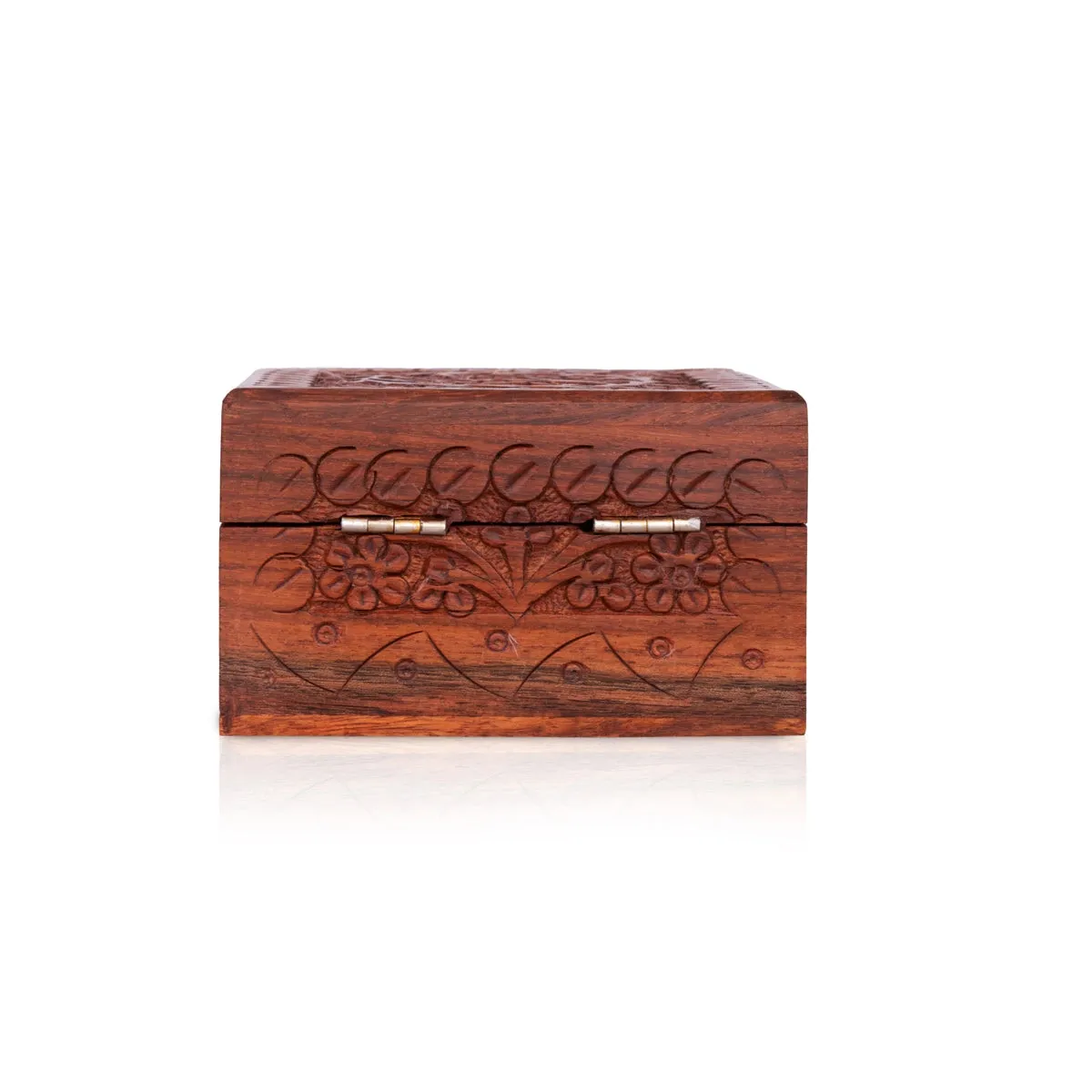 Jewel Box - 2.5 x 4 Inches | Storage Box/ Wooden Box/ Kashmiri Design Jewelry Organizer for Women/ 250 Gms