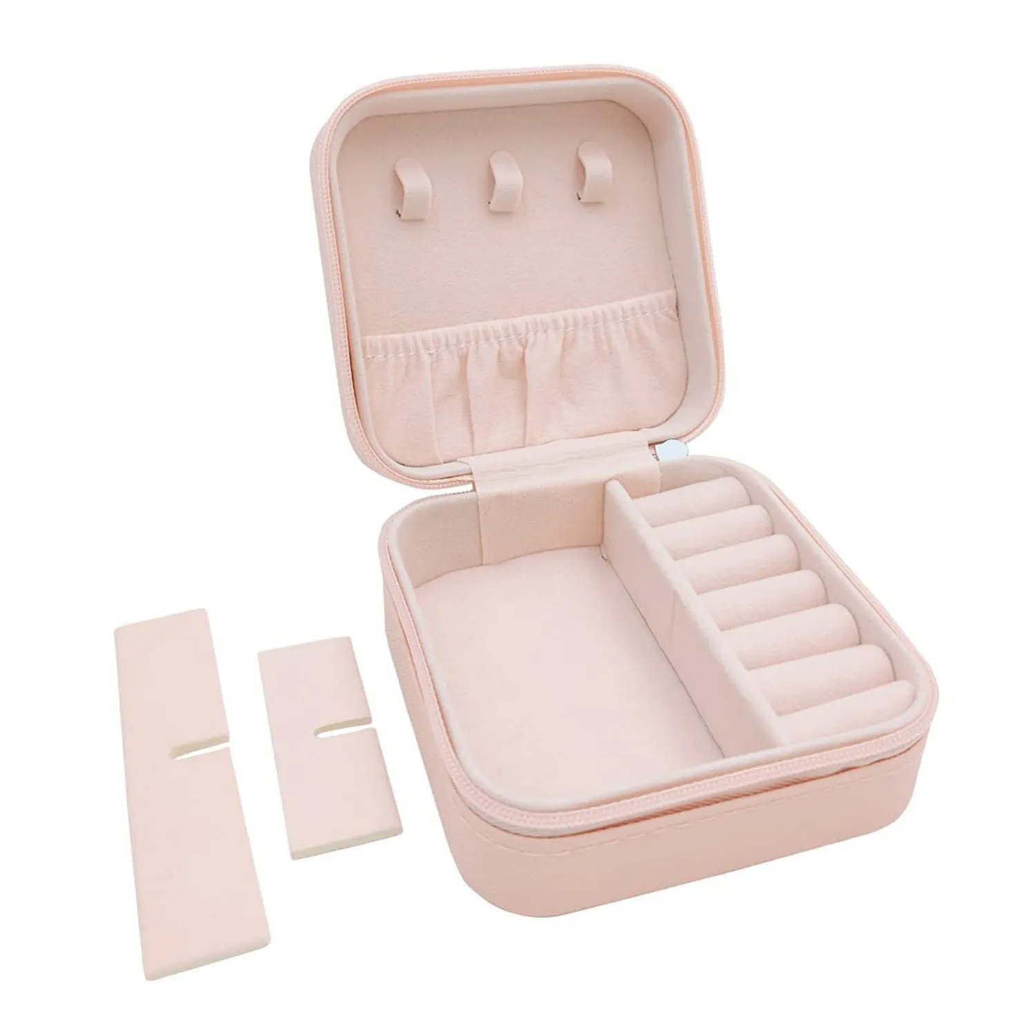 Jewellery Box for Women, Mini Portable Jewelry Box Organiser,PU Leather Jewlerrying Display Holder, Small Travel Jewellery Box for Girls, Women, Mother, Daughte, Travel Ring, Pendant, Earring, Necklace Storage Case