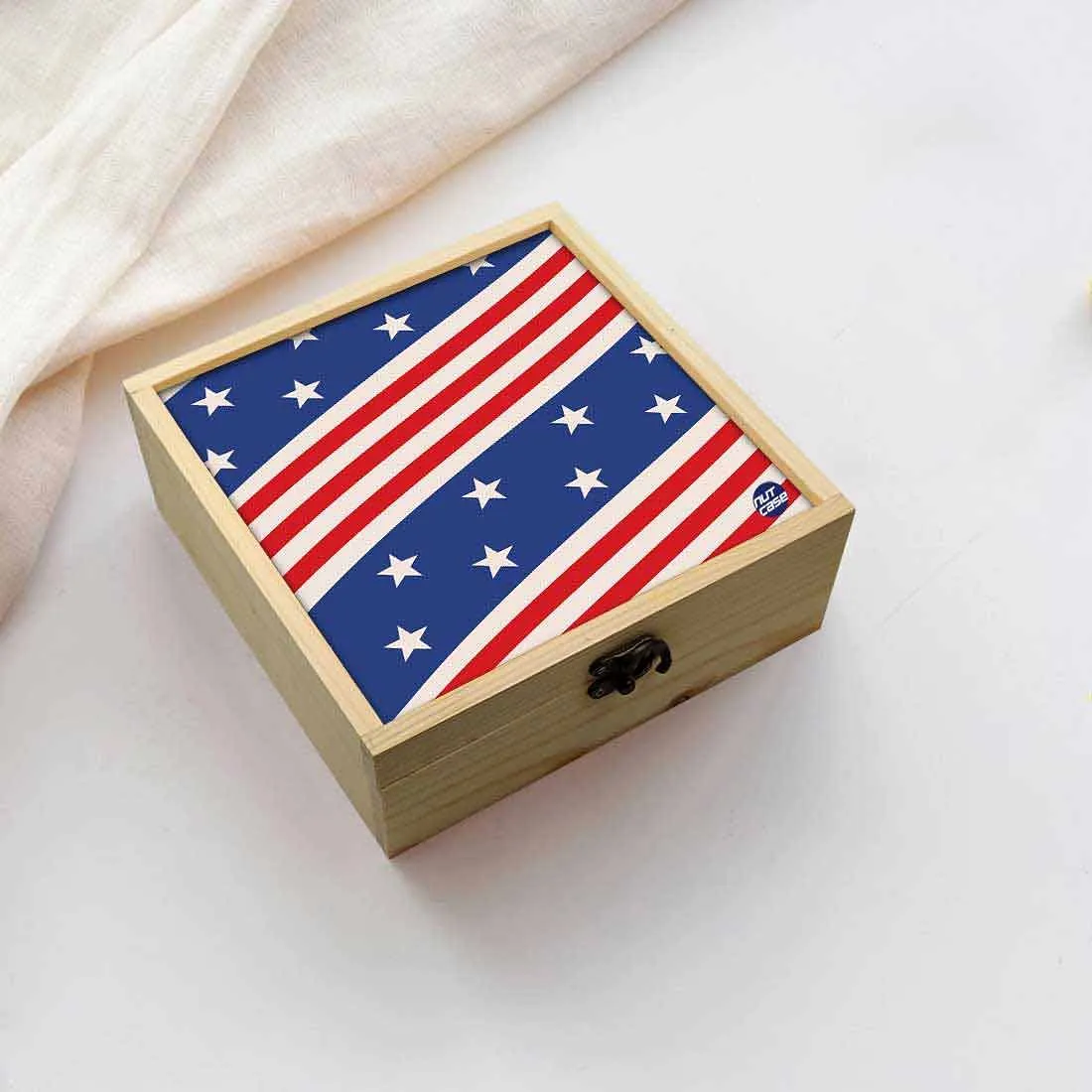 Jewellery Box Makepup Organizer -  Start Flag Design