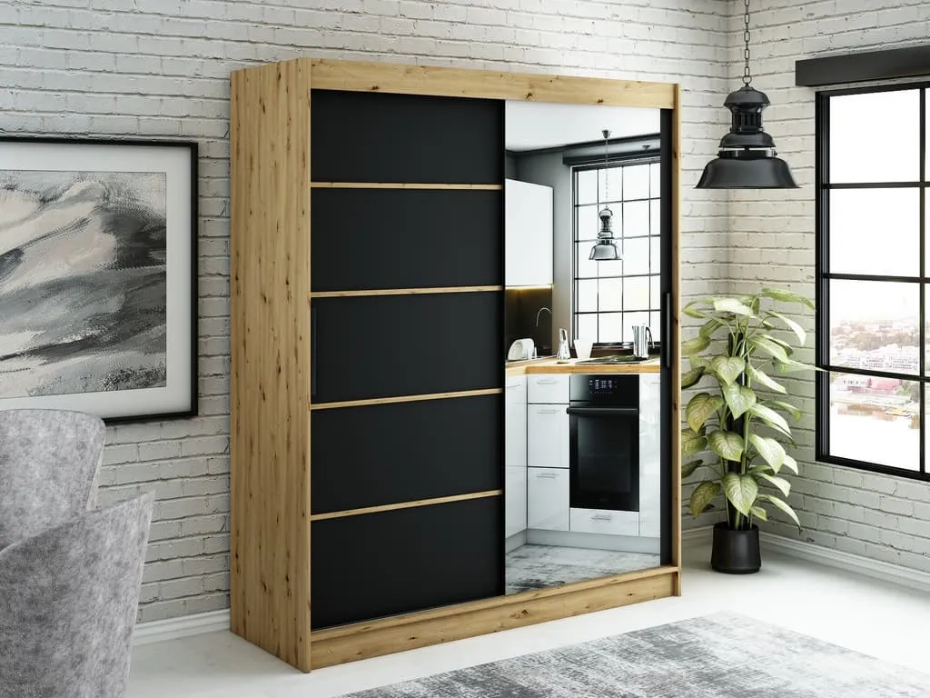 Leto V2 Sliding Door Wardrobe 180cm