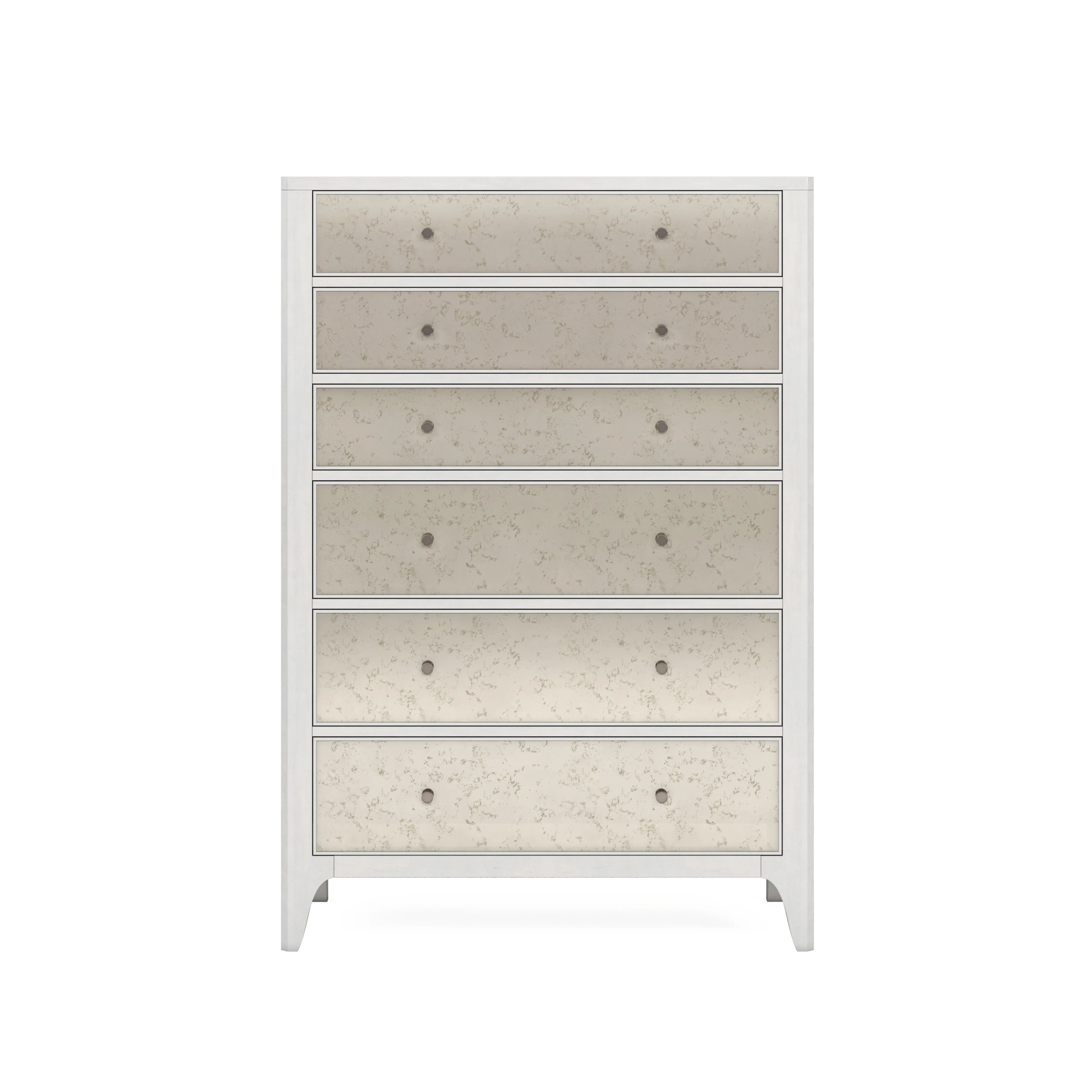 MEZZANINE Dove Grey Wood 6 Drawers Chest