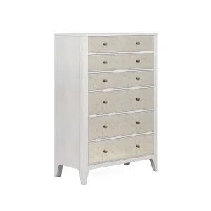 MEZZANINE Dove Grey Wood 6 Drawers Chest