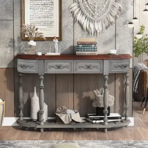 Modern and Contemporary Curved Console Table Sofa