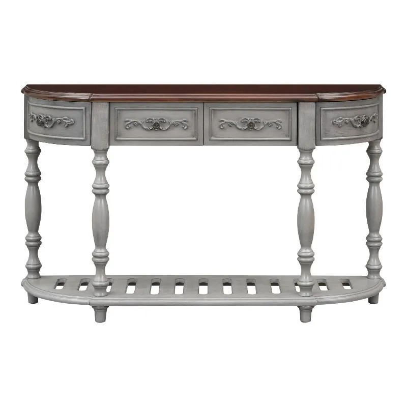 Modern and Contemporary Curved Console Table Sofa